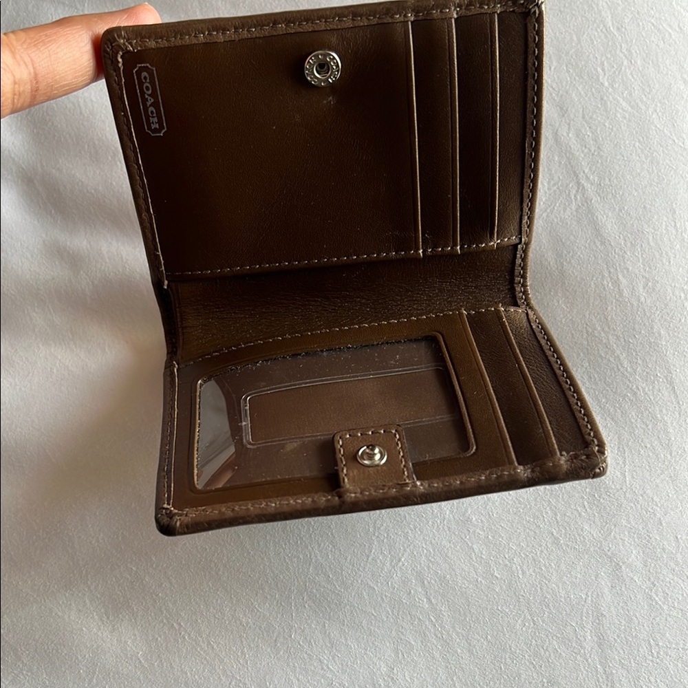 Coach Brown and Tan Wallet - Picture 2 of 6